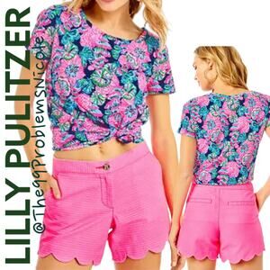 Lilly Pulitzer Pink Buttercup Jacquard Shorts